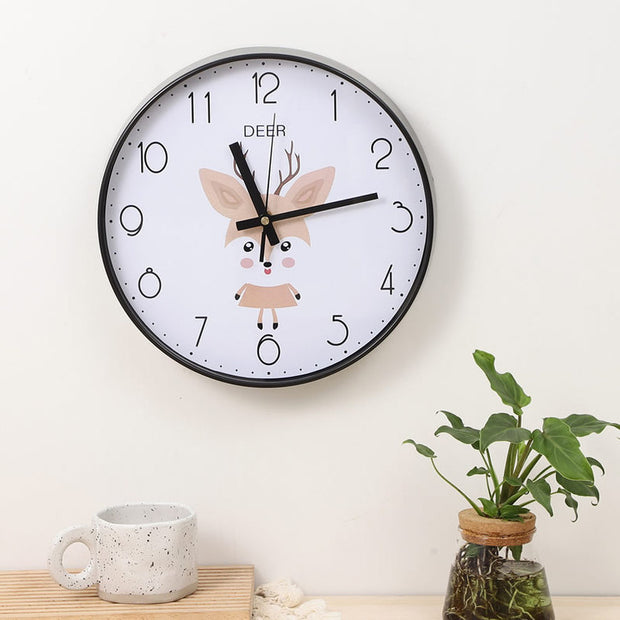 Round Silent Sweep Second Wall Clock Home Wall Clock Decoration