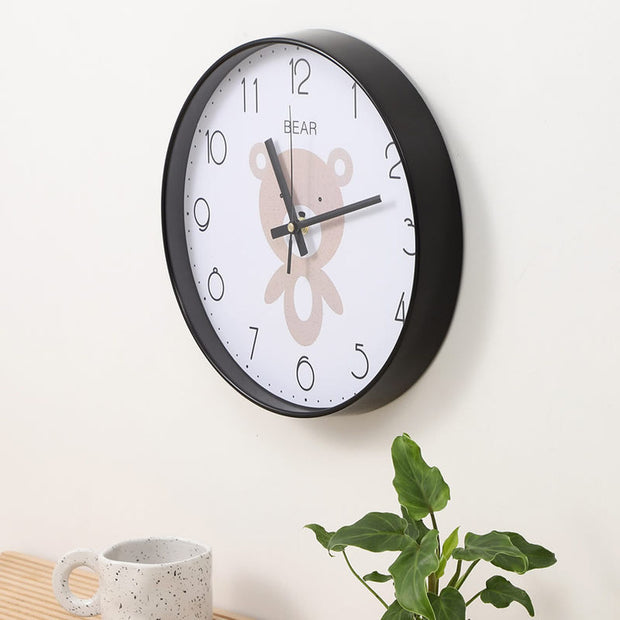 Round Silent Sweep Second Wall Clock Home Wall Clock Decoration